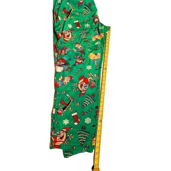Nickelodeon Characters Men Christmas Superminky Fleece Pajama Pant L Fast Ship - Picture 3 of 10